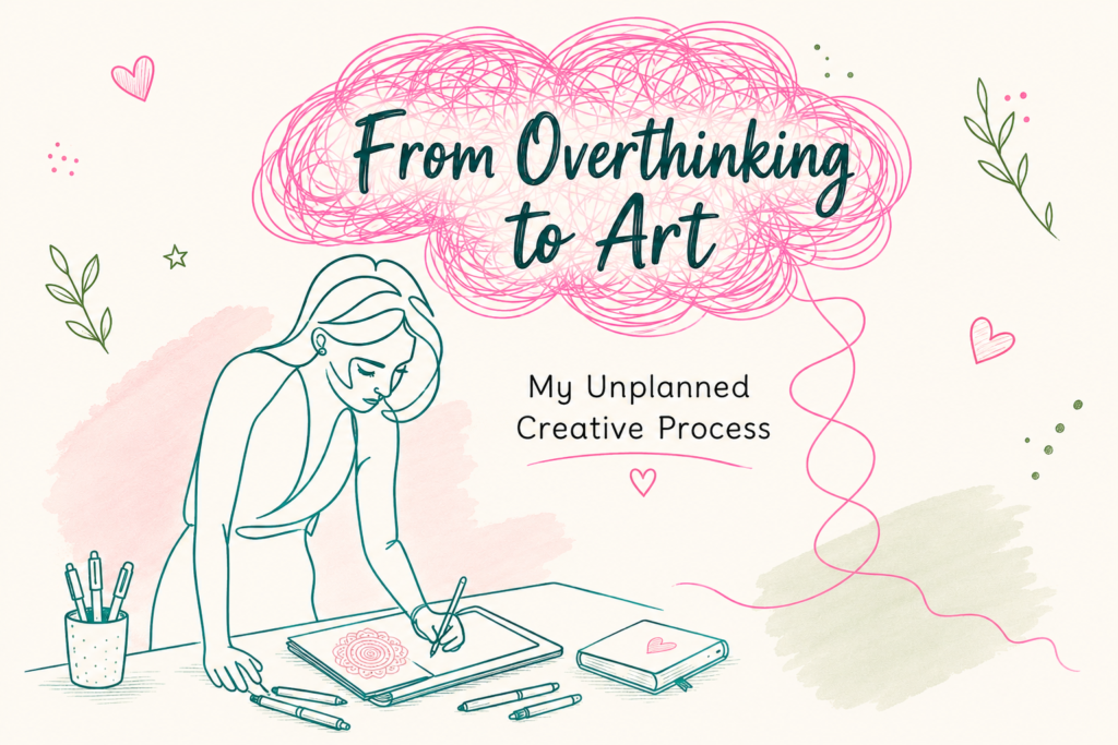 From Overthinking to Art: My Unplanned Creative Process from overthinking to art