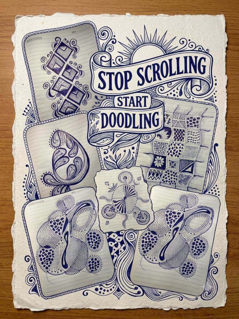 stop scrolling start doodling